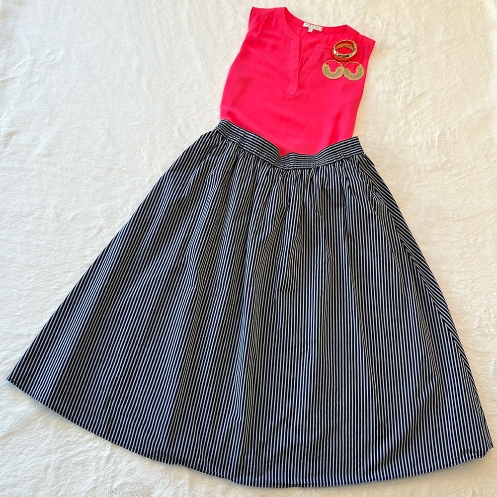 A New Day Skirt - Blue - with Pockets !!! XL